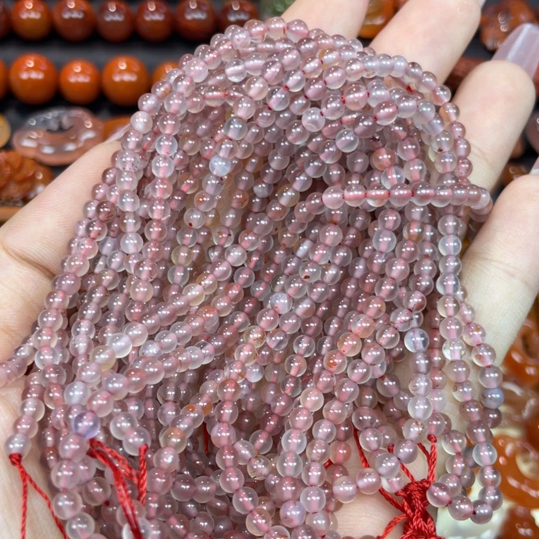 南红玛瑙未镶嵌颈饰小米珠10条