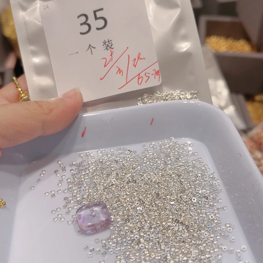 紫晶珠宝半成品银S925镶嵌35