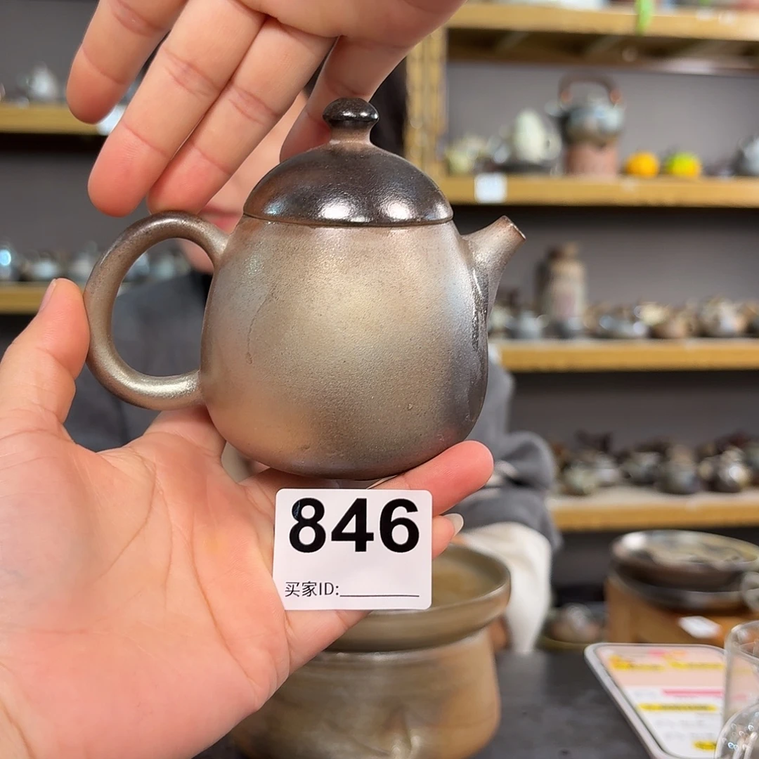 坭兴陶纯柴烧原矿泥料纯手工壶