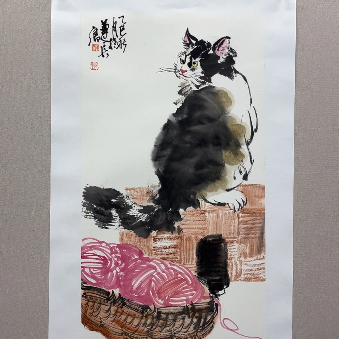 国画艺术家真人手绘
