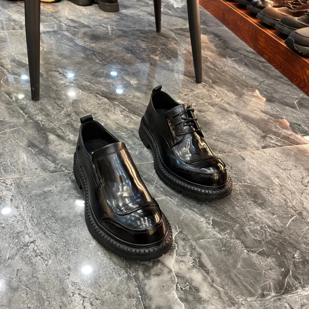 纯皮休闲男鞋小一码拍