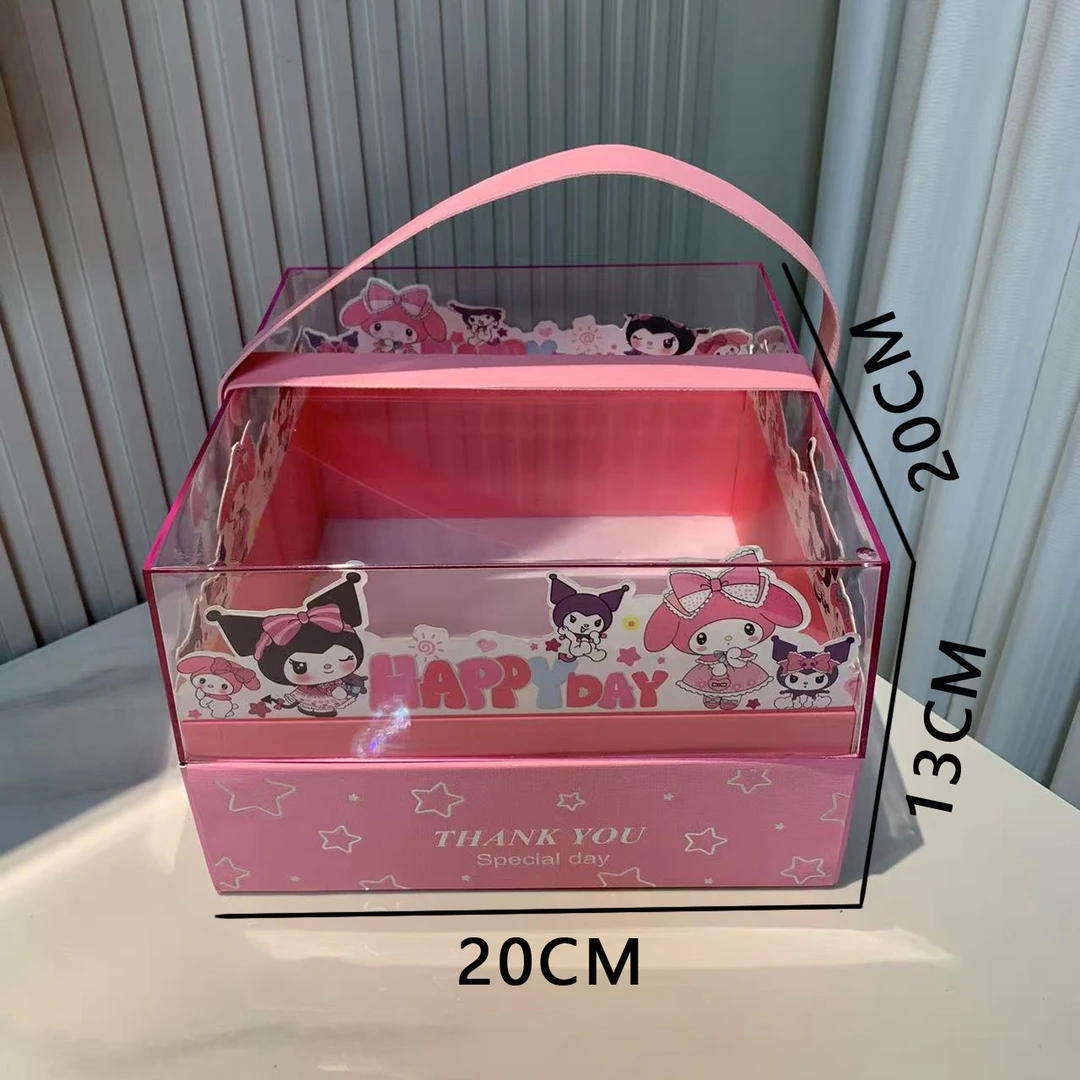 【中号亚克力 直播间搭成品】女宝宝生日满月过周喜糖伴手礼盒子A41