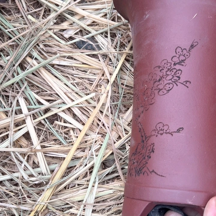 红陶紫砂兰花盆微瑕