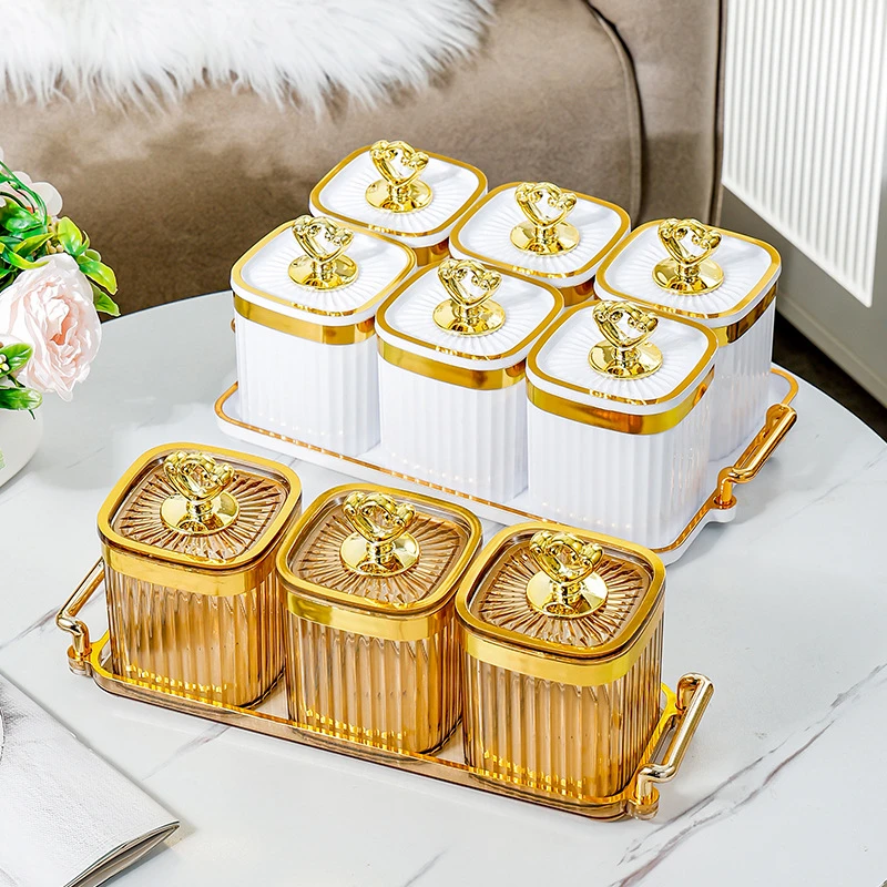 塑料厨房保存收纳盒储物罐香料盒密封罐五谷杂粮罐子咖啡豆塑料罐