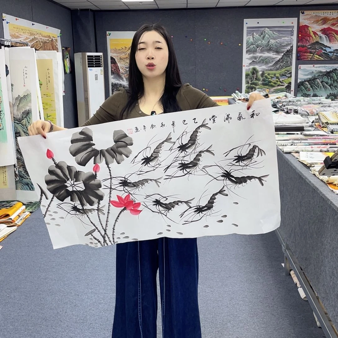 国画作品小姐姐放漏…