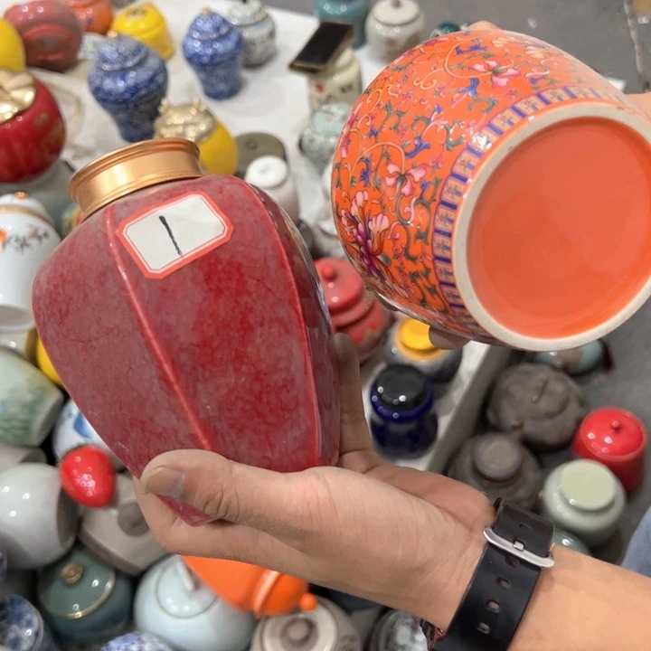 瑕疵福利品陶瓷茶叶罐