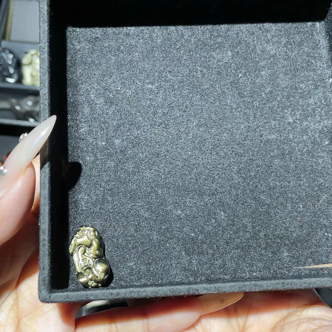 【闪购商品】未镶嵌黑曜岩珠宝奇石双*鱼
