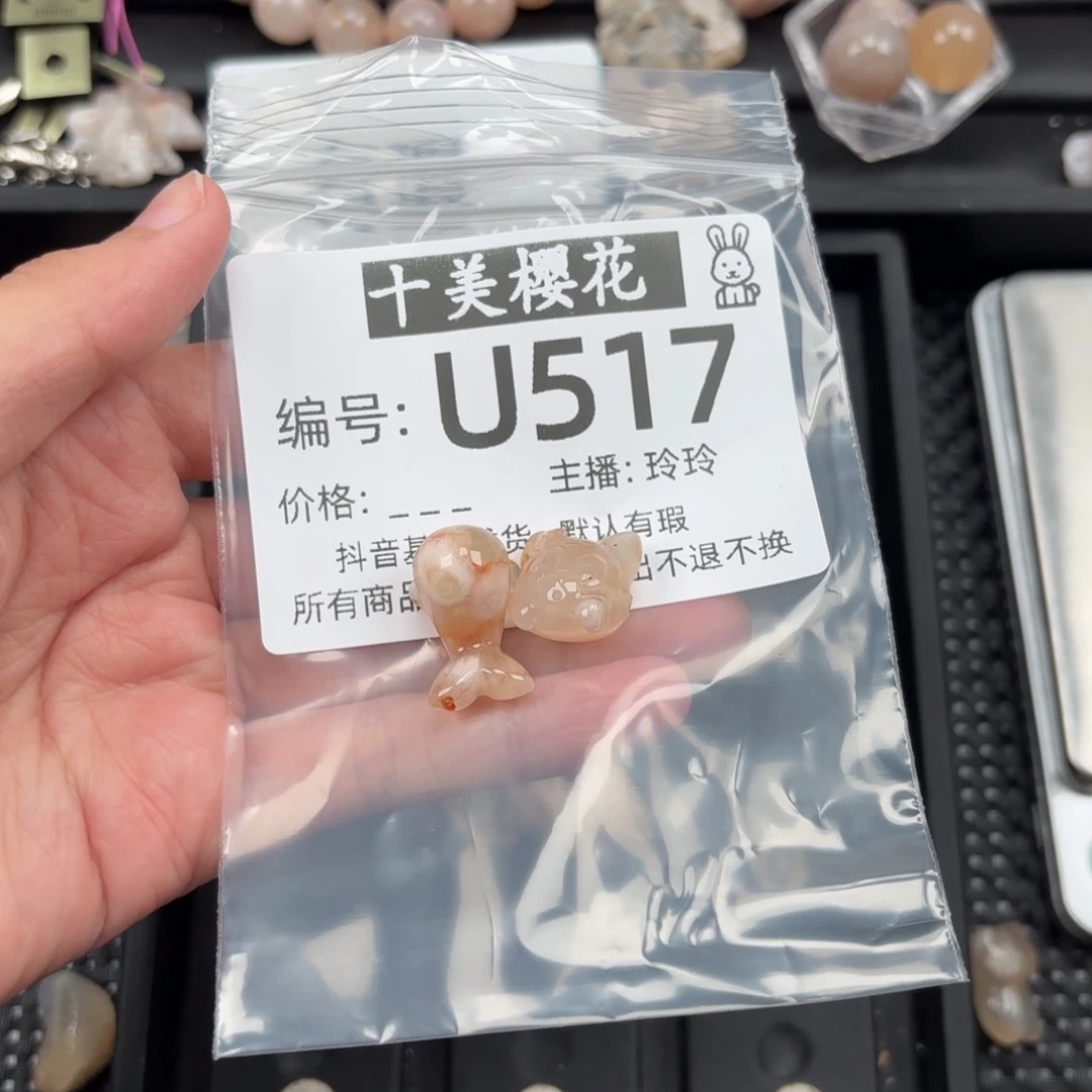 玛瑙/玉髓颈饰未镶嵌我****鱼
