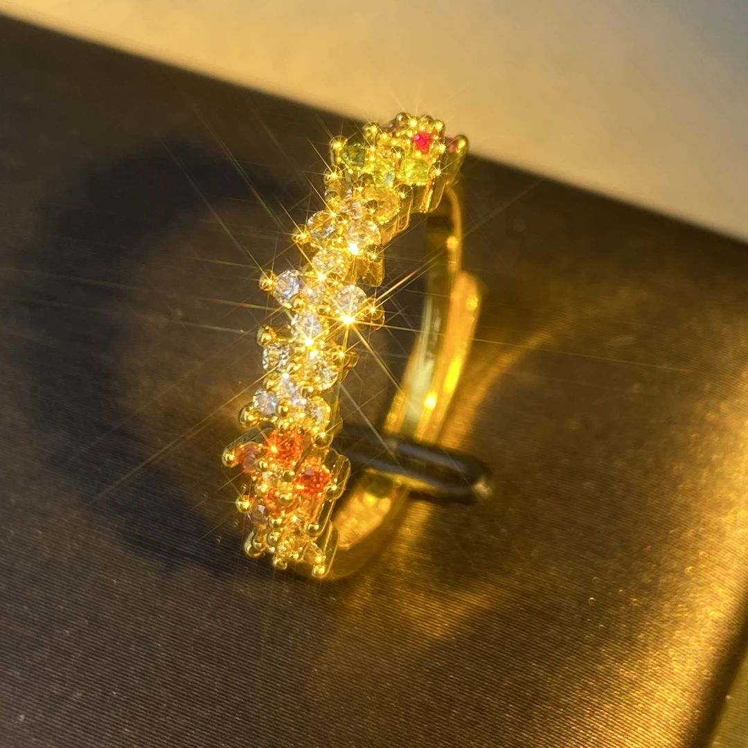 6338【戒指】轻奢精品金色女士戒指