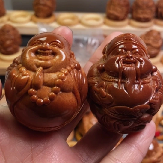 橄榄核手串/手链逗***财迷一对