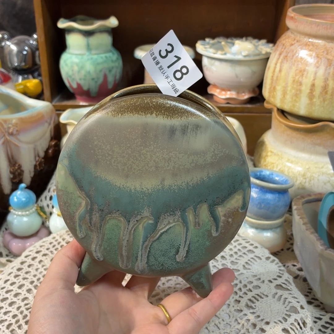 景德镇陶瓷花盆花盆微瑕中号