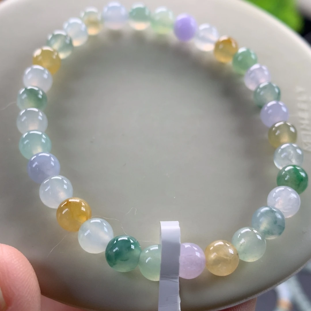 翡翠未镶嵌手链卡5.9