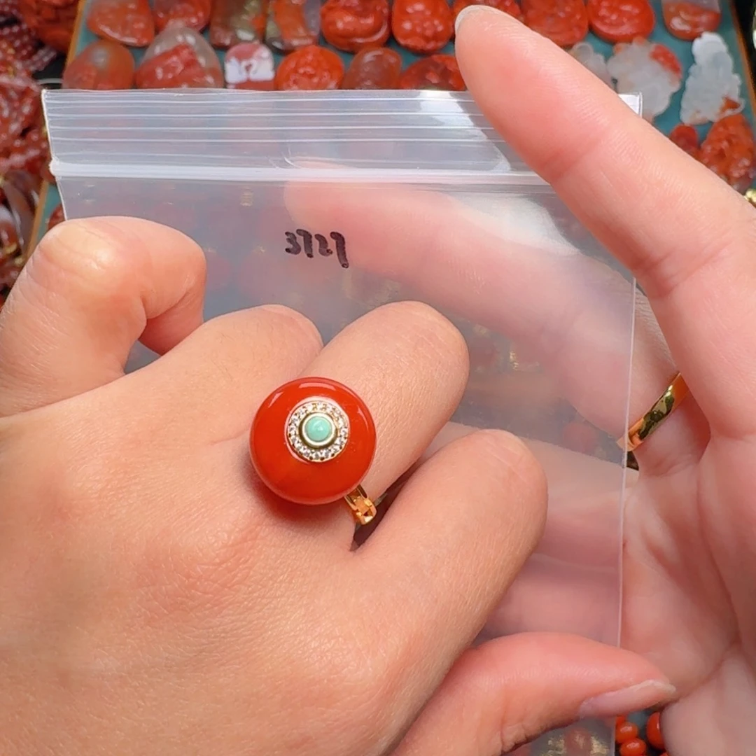 南红玛瑙南红银S925镶嵌