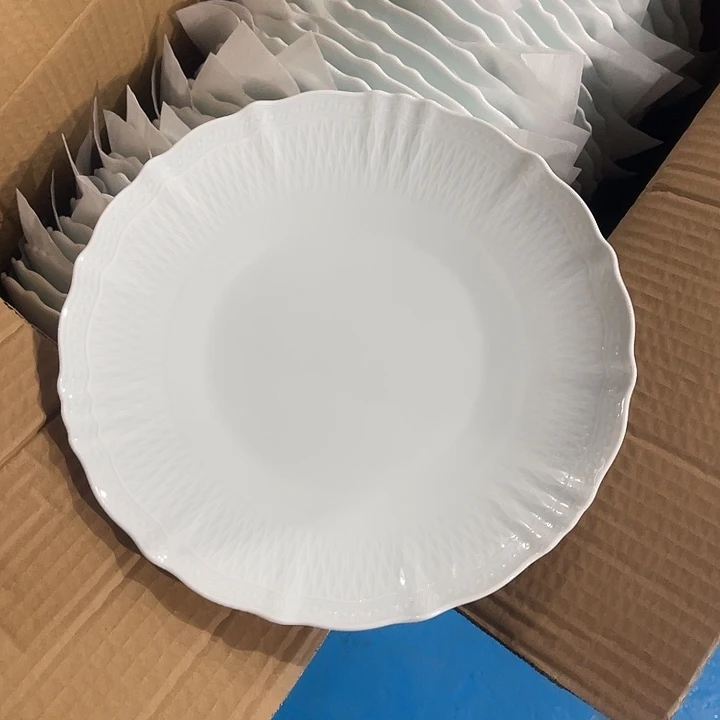 瓷片云梦青瓷10英寸浅盘一个，包邮