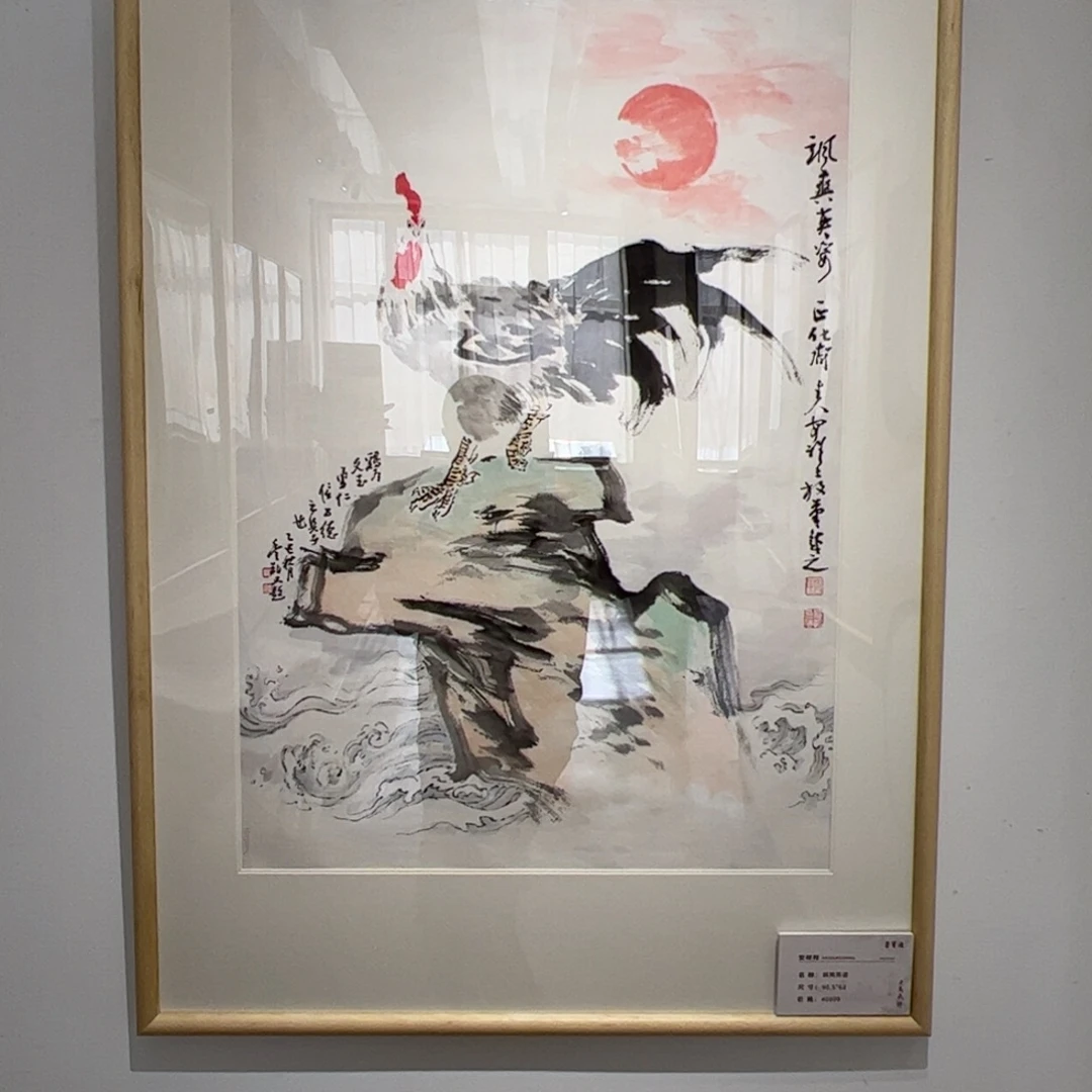 阿***1（rbzzx4397）飒爽英姿 带框 书画