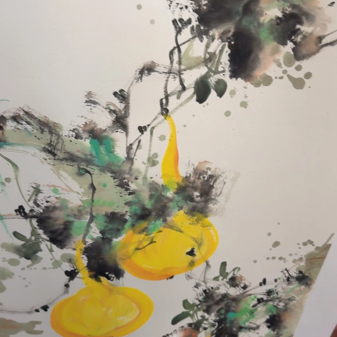 国画国画作品山水花鸟