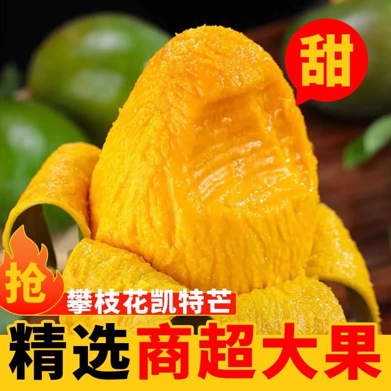 Z【放软再吃】四川攀枝花凯特芒果当季水果现货新鲜水果软糯香甜