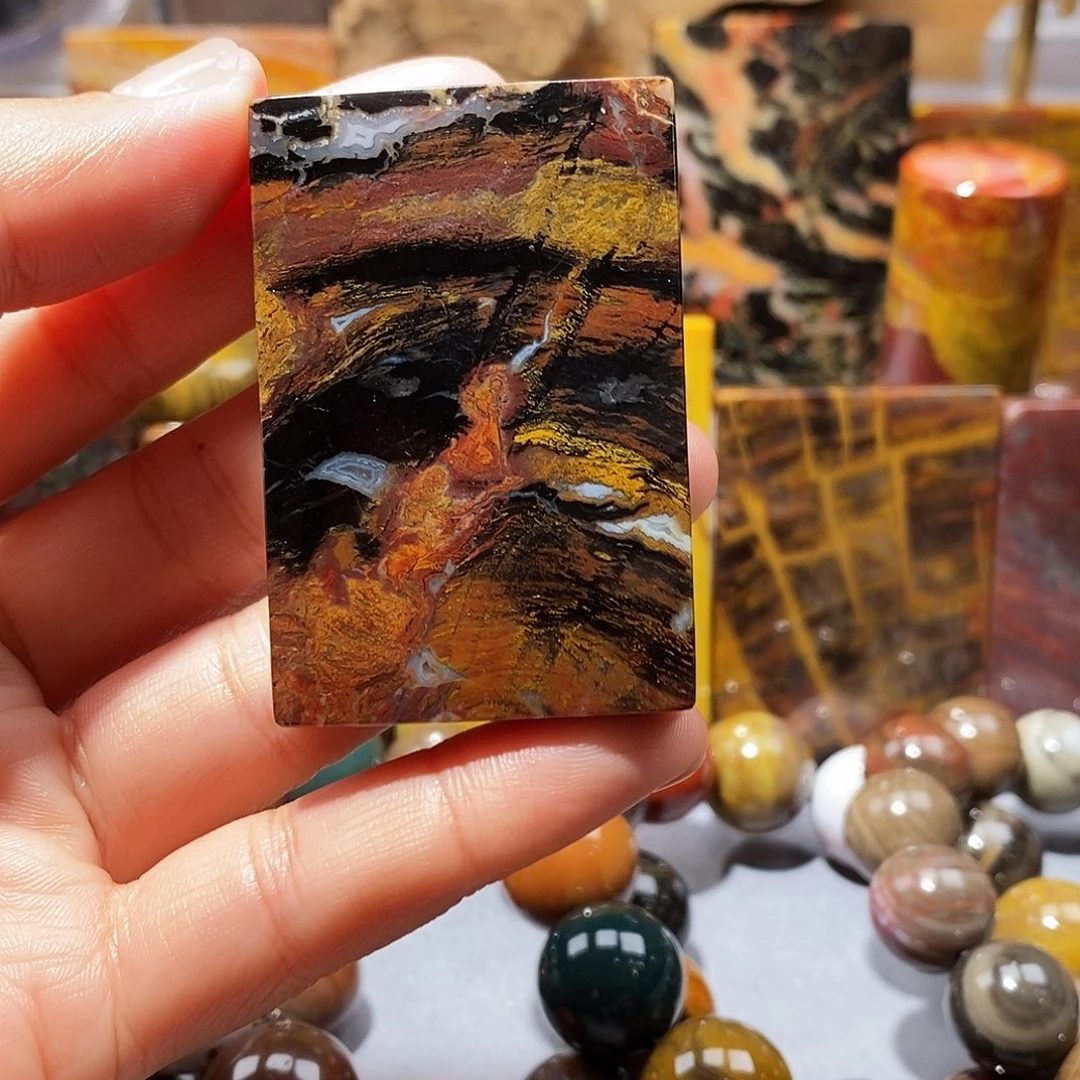 清***静硅化玉未镶嵌天然北票硅化玉吊坠