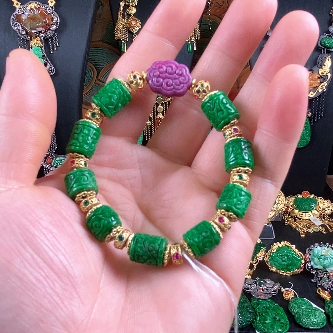 翡翠未镶嵌手链手链