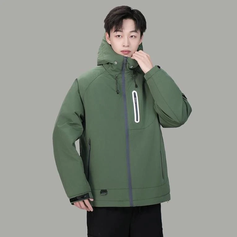 外套夹克运动户外休闲连帽宽松防风加厚保暖W0030