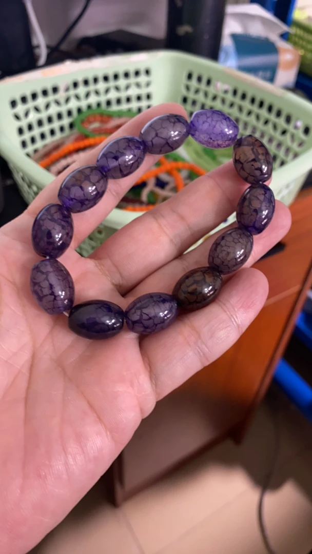 B265  16*12紫麟玛瑙手串