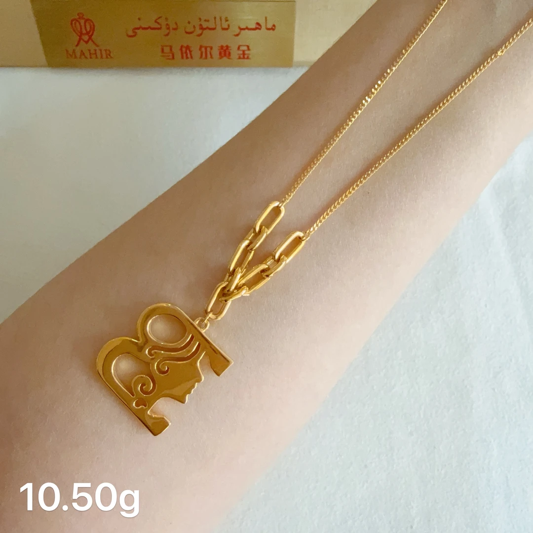 足金项链10.50克（1070/克）吊坠是5D工艺