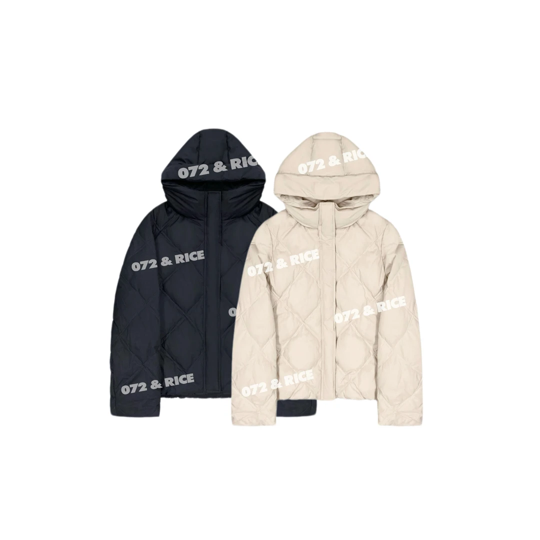 072 & RICE【江南】秋冬休闲连帽拉链羽绒外套 A-32BBLY03