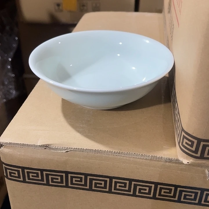 瓷片玉泥青瓷六英寸斗碗六个，包邮