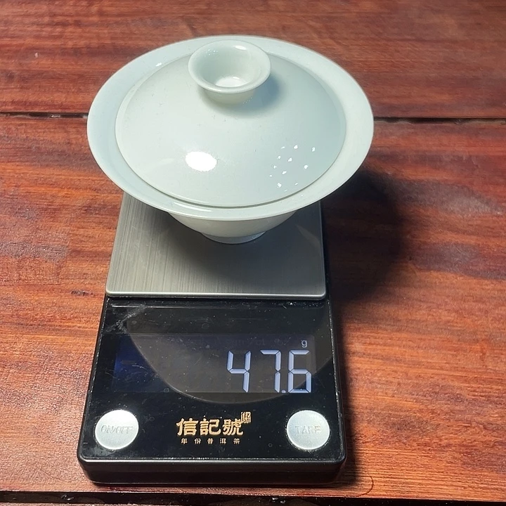 溪小瓷薄胎不烫手白瓷盖碗