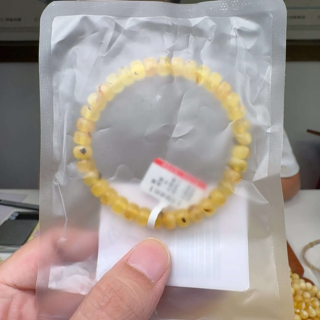 琥珀未镶嵌手链蜜蜡手串