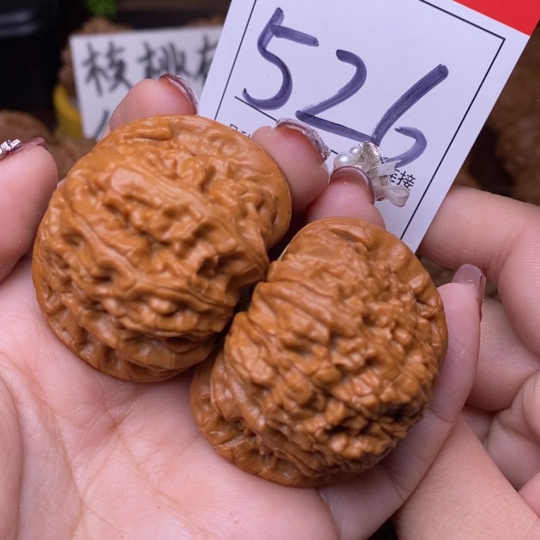 文玩核桃把件526闷尖狮子头4.4