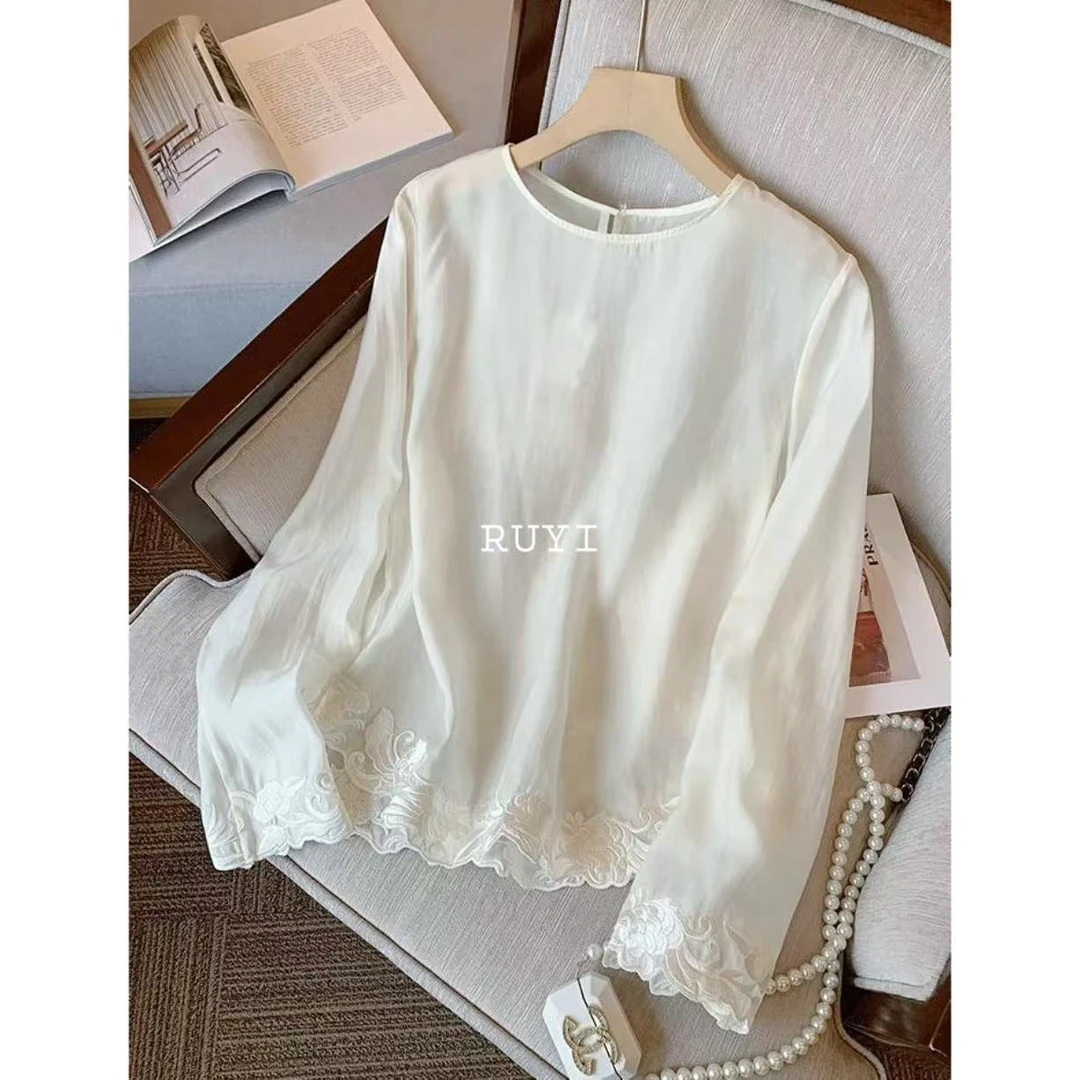 【RUYI】&【山木花葶】杏仁山茶百搭款新款亲肤透气内搭-RY2530395