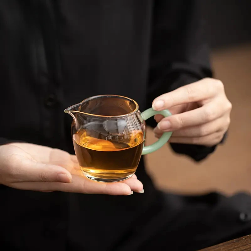 小容量公道杯150ml迷你小巧分茶器加厚款高透亮茶道泡茶功夫茶具