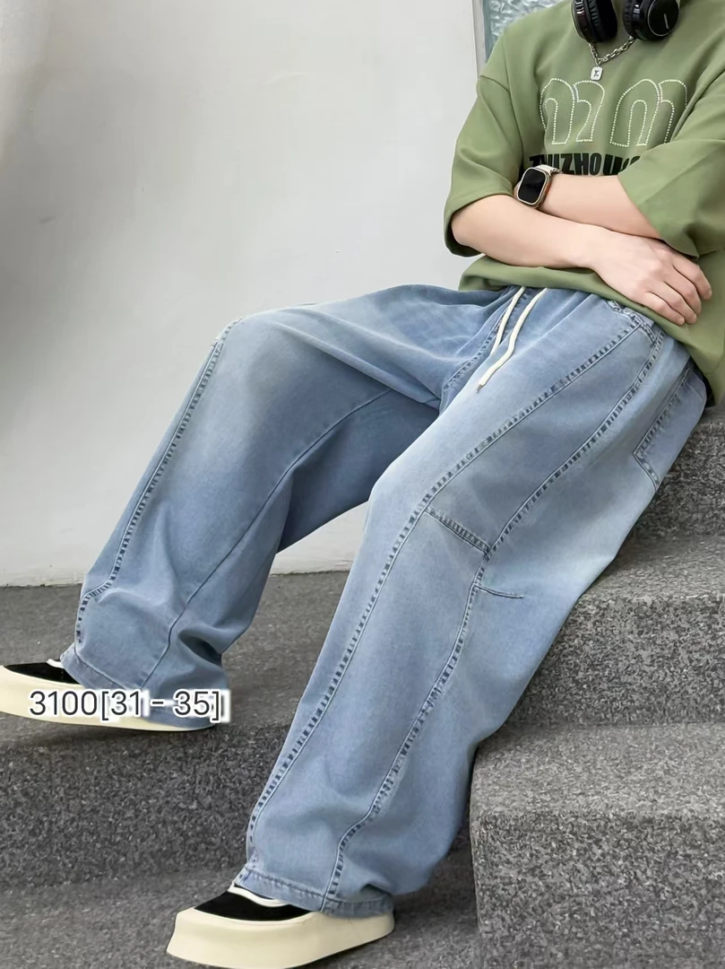 【3100-蓝】青少年休闲牛仔裤