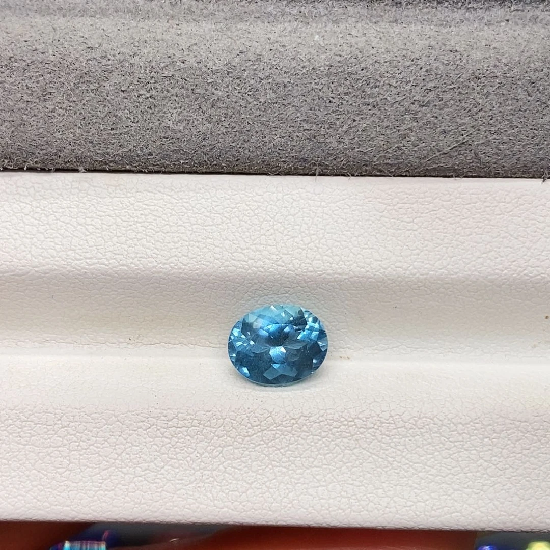 尖晶石裸石1.62克拉天然超级圣玛利亚海蓝宝