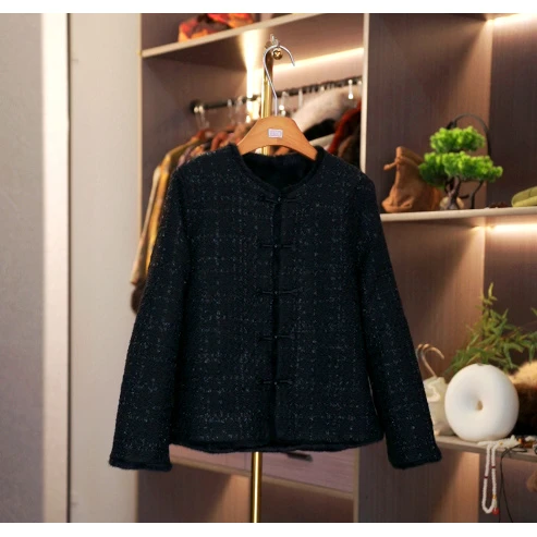 【云想周周-檐滴晨光】中式冬季双面穿外套4698