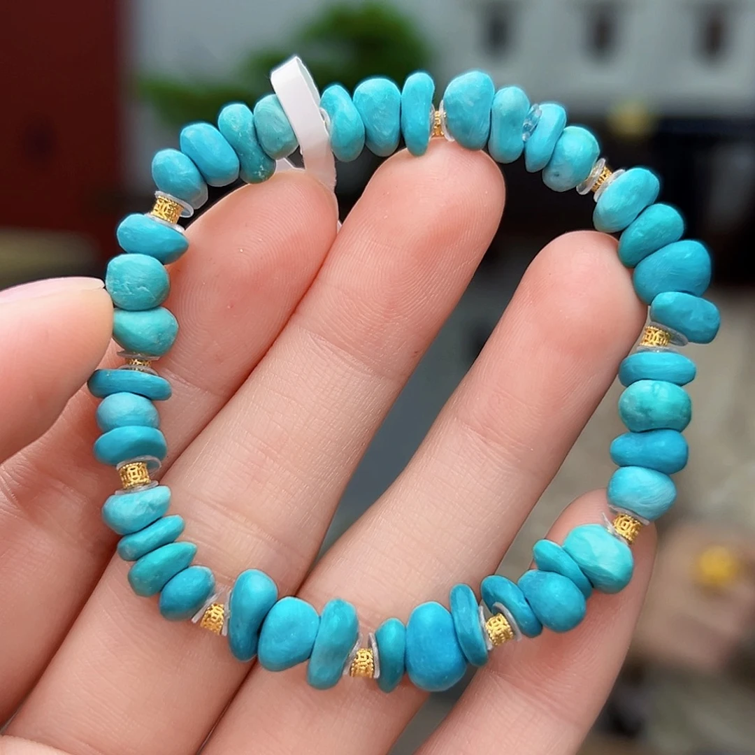 绿松石珠宝奇石18K金镶嵌