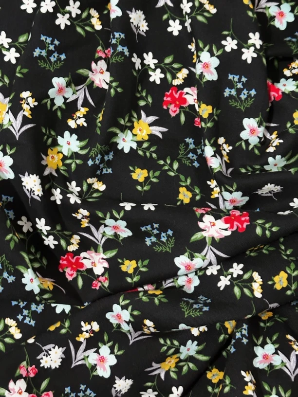 【梦幻小碎花】高品质斜纹棉绸面料连衣裙布料