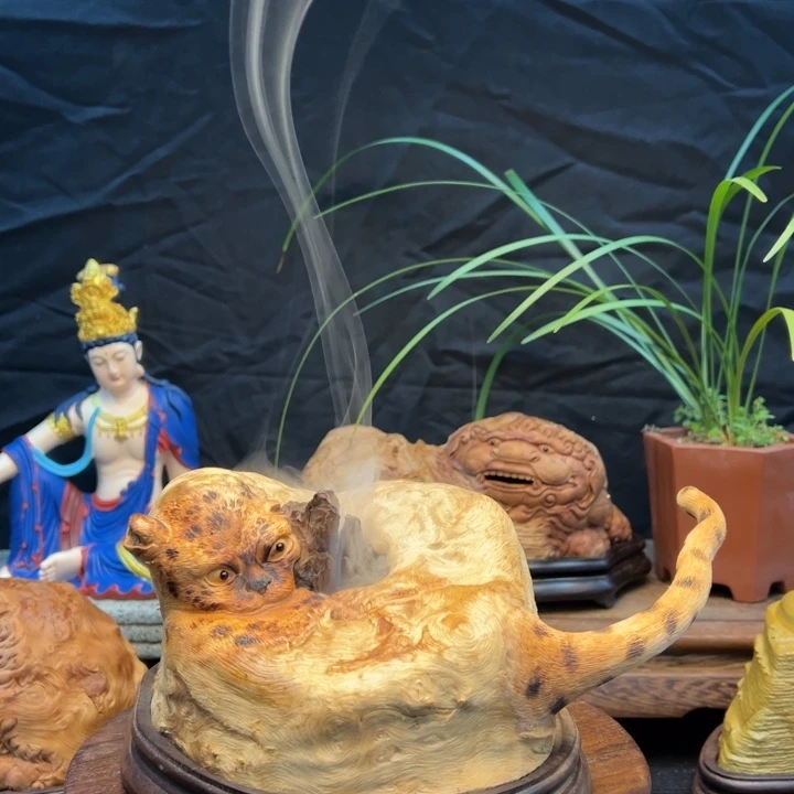 荔枝木荔枝木香炉摆件