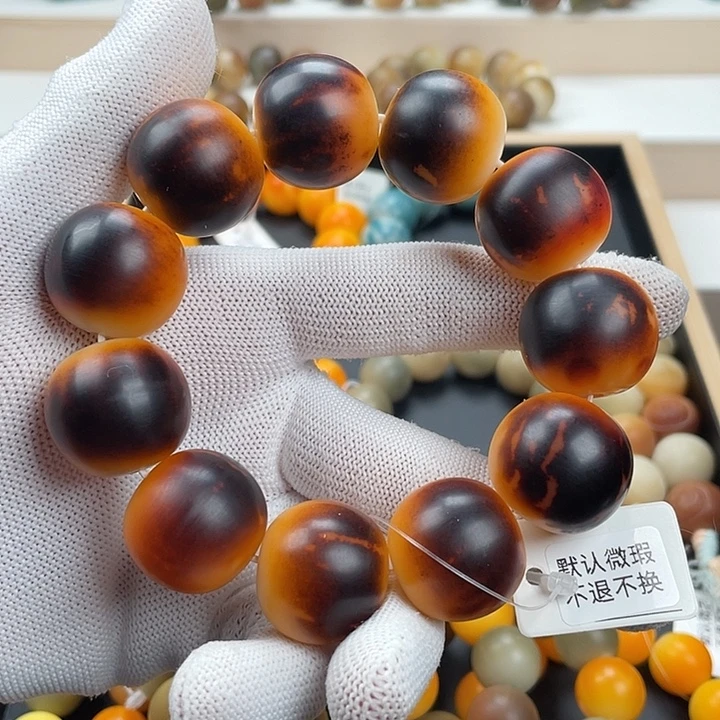 白玉菩提吊坠卡24手工干磨