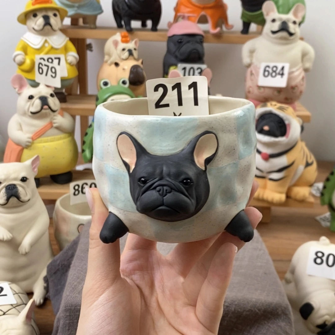 【闪购商品】法斗陶瓷周边摆件