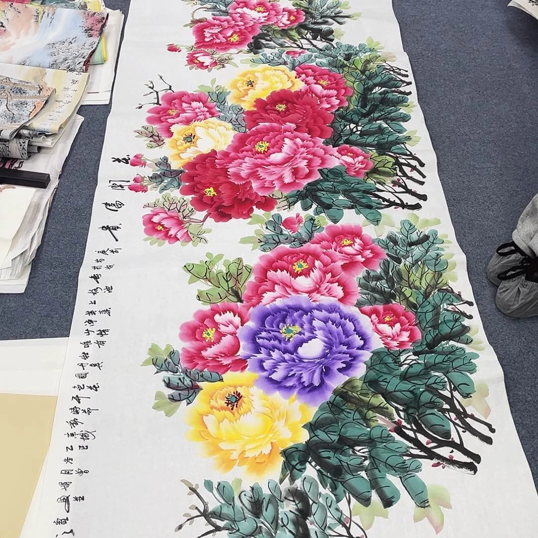 国画作品小姐姐放漏…