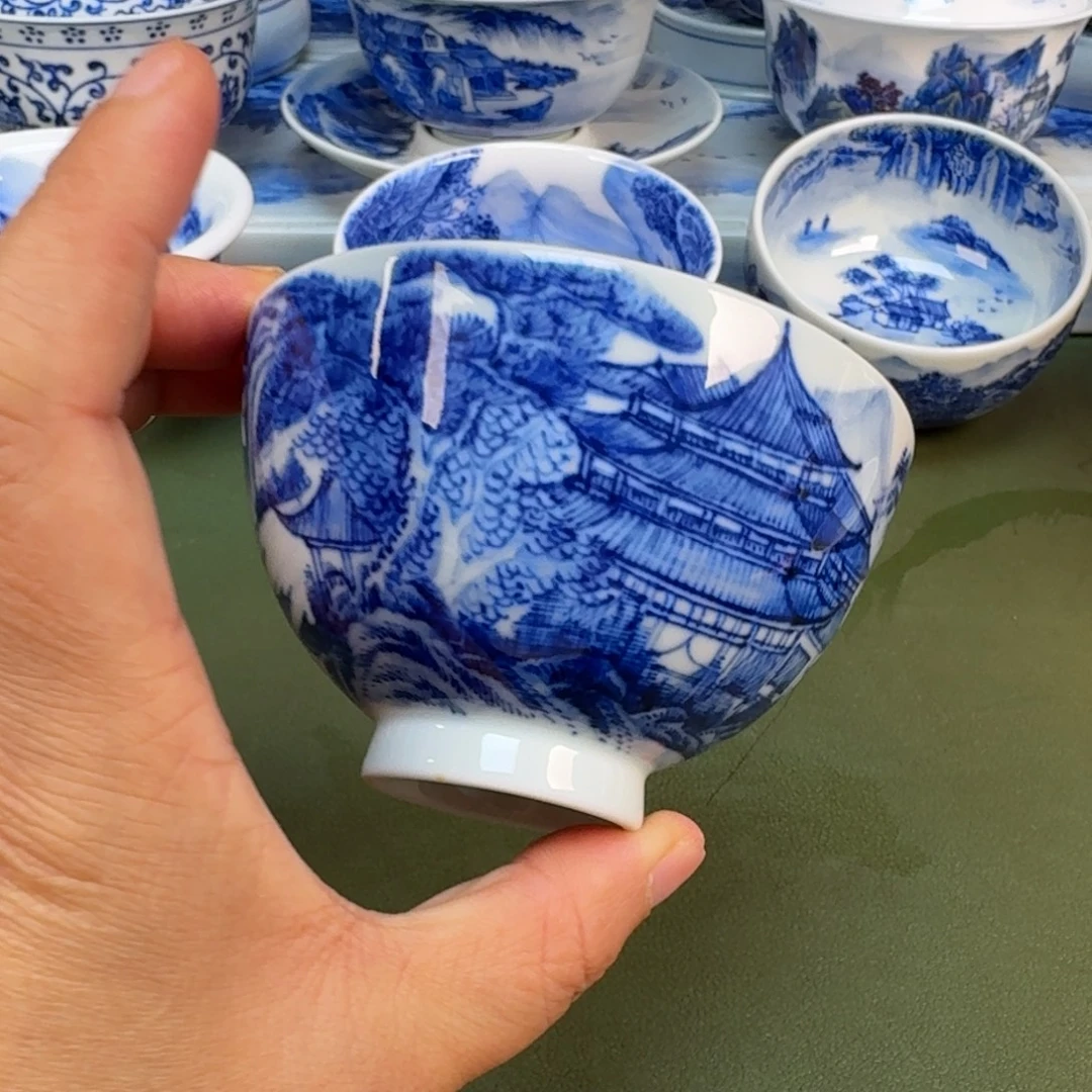 陶景德镇纯手绘茶具圆圆263