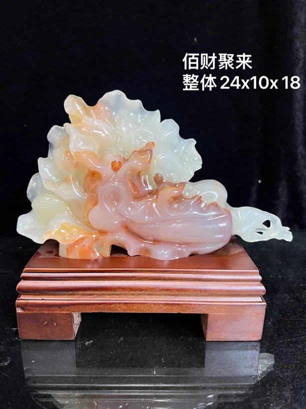 〈佰财聚来〉24x10x18cm创意家居酒店别墅送礼摆件