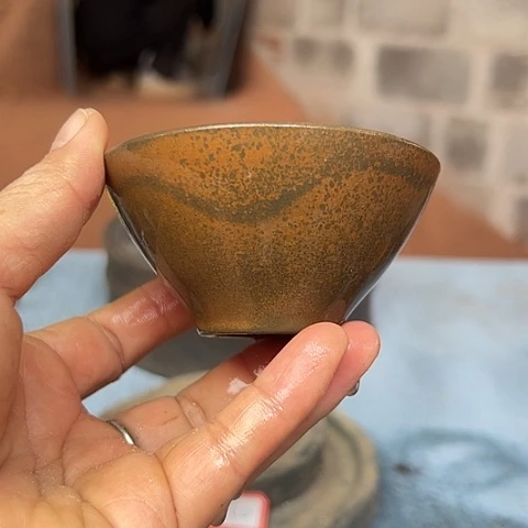 戬谷龙窑柴烧茶杯53