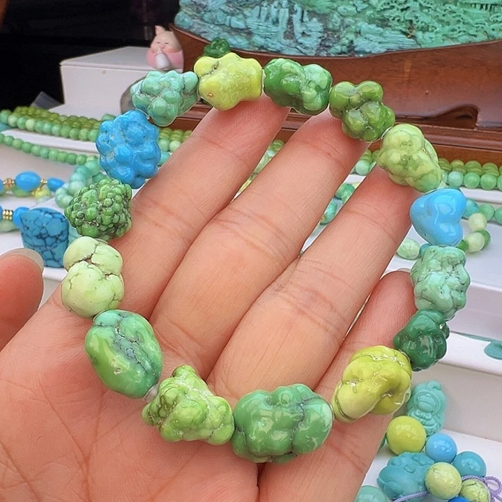 未镶嵌绿松石项链