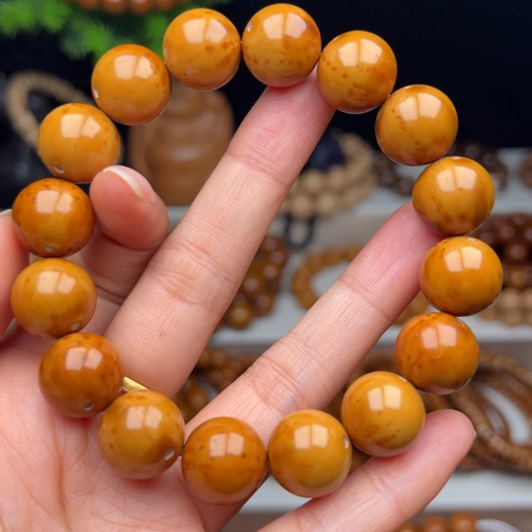 紫金鼠手串卡14+半实心光珠