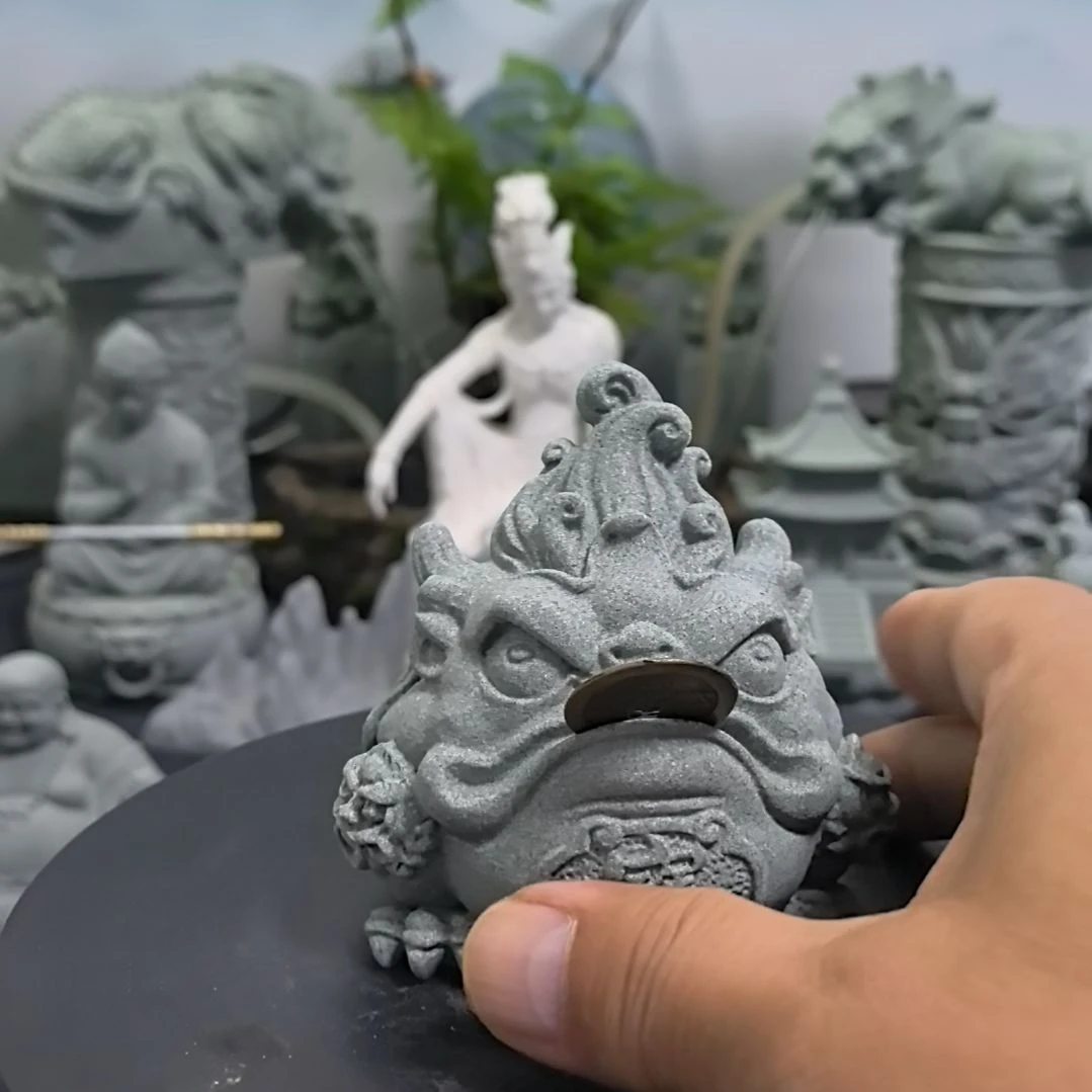 石材青砂石造景摆件