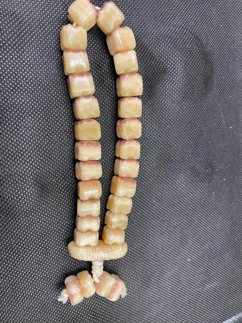 驼骨手持文玩三花料精美雕刻民族风时尚手工