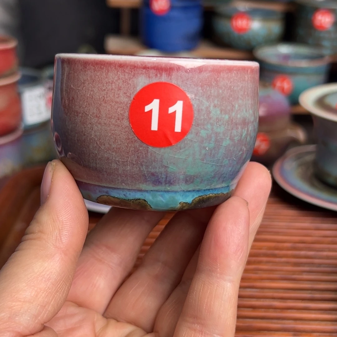 手工制作钧窑茶器